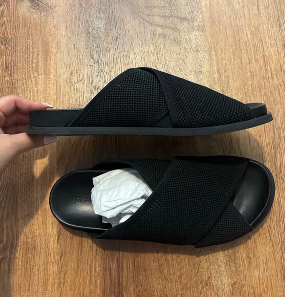 NEW Everlane The ReKnit Form Crossover Sandal In Black Size 9 - Picture 8 of 10
